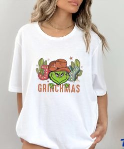 Joy Grinchmas Cowboy Christmas T shirt