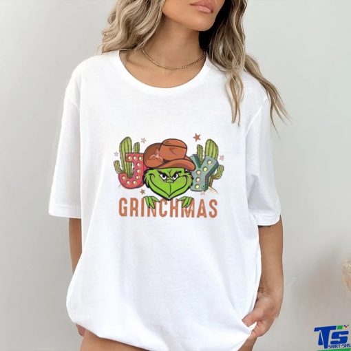 Joy Grinchmas Cowboy Christmas T shirt