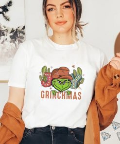 Joy Grinchmas Cowboy Christmas T shirt