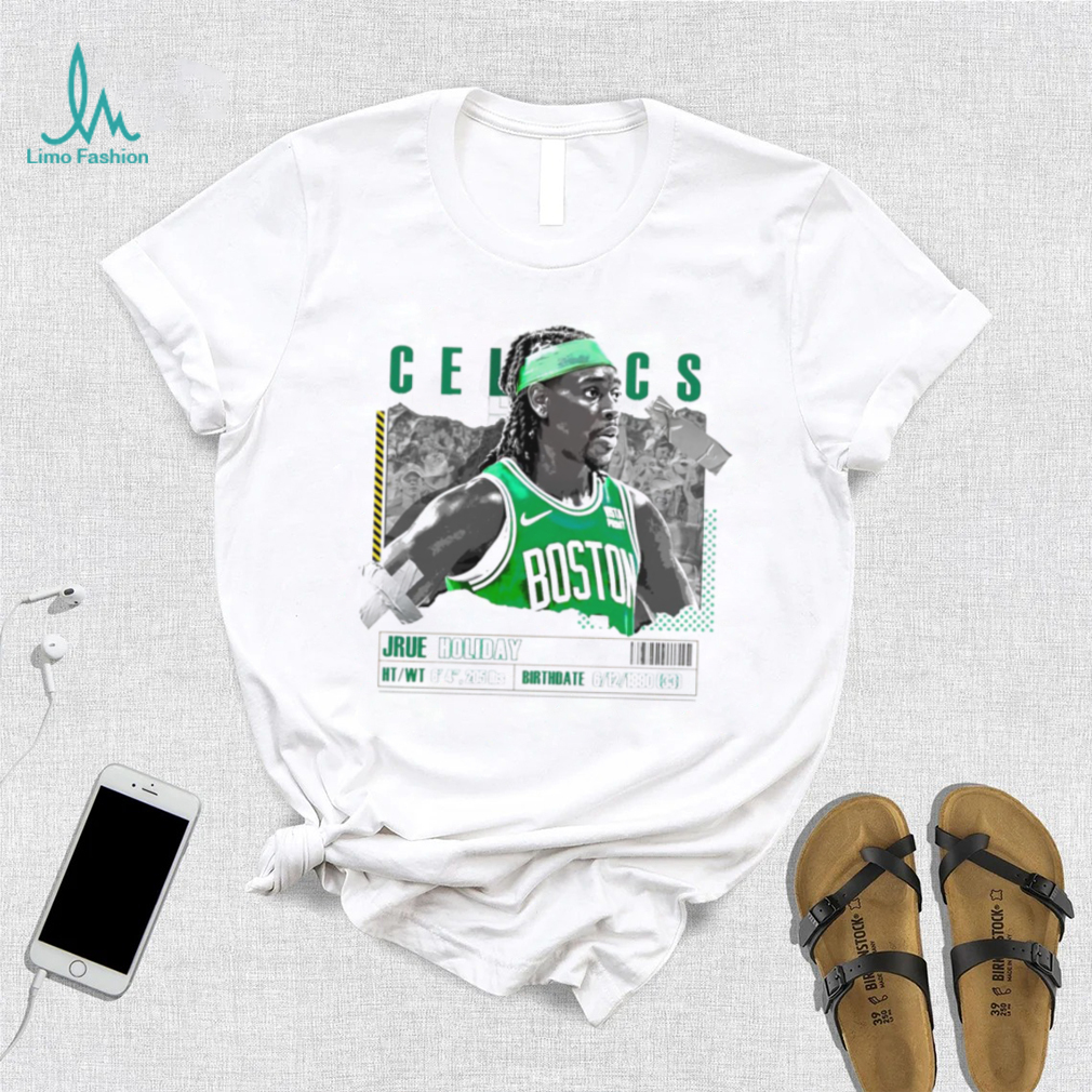 Jrue Holiday number 4 Boston Celtics basketball player paper poster shirt Jrue Holiday number 4 Boston Celtics basketball player paper poster shirt