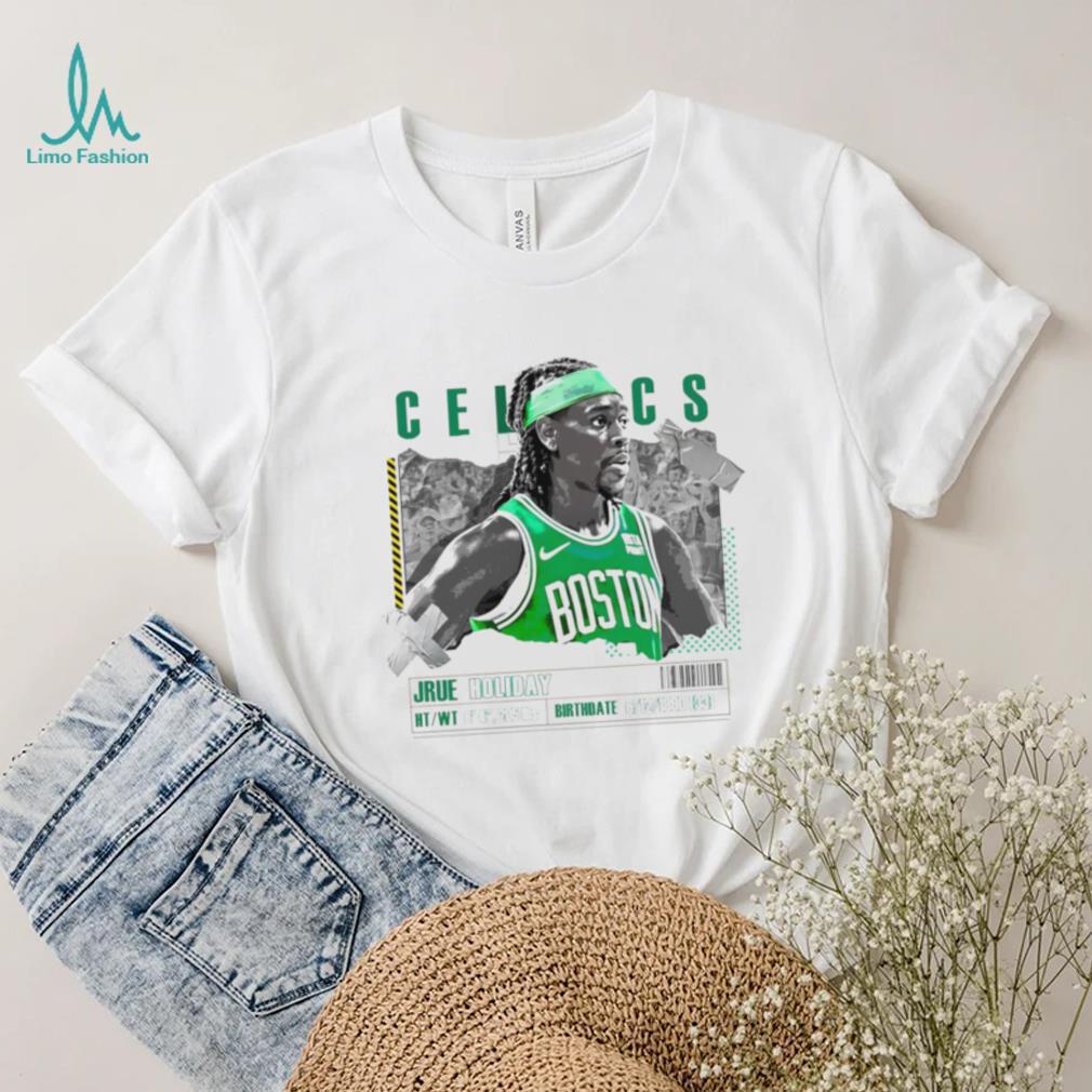 Jrue Holiday number 4 Boston Celtics basketball player paper poster shirt Jrue Holiday number 4 Boston Celtics basketball player paper poster shirt