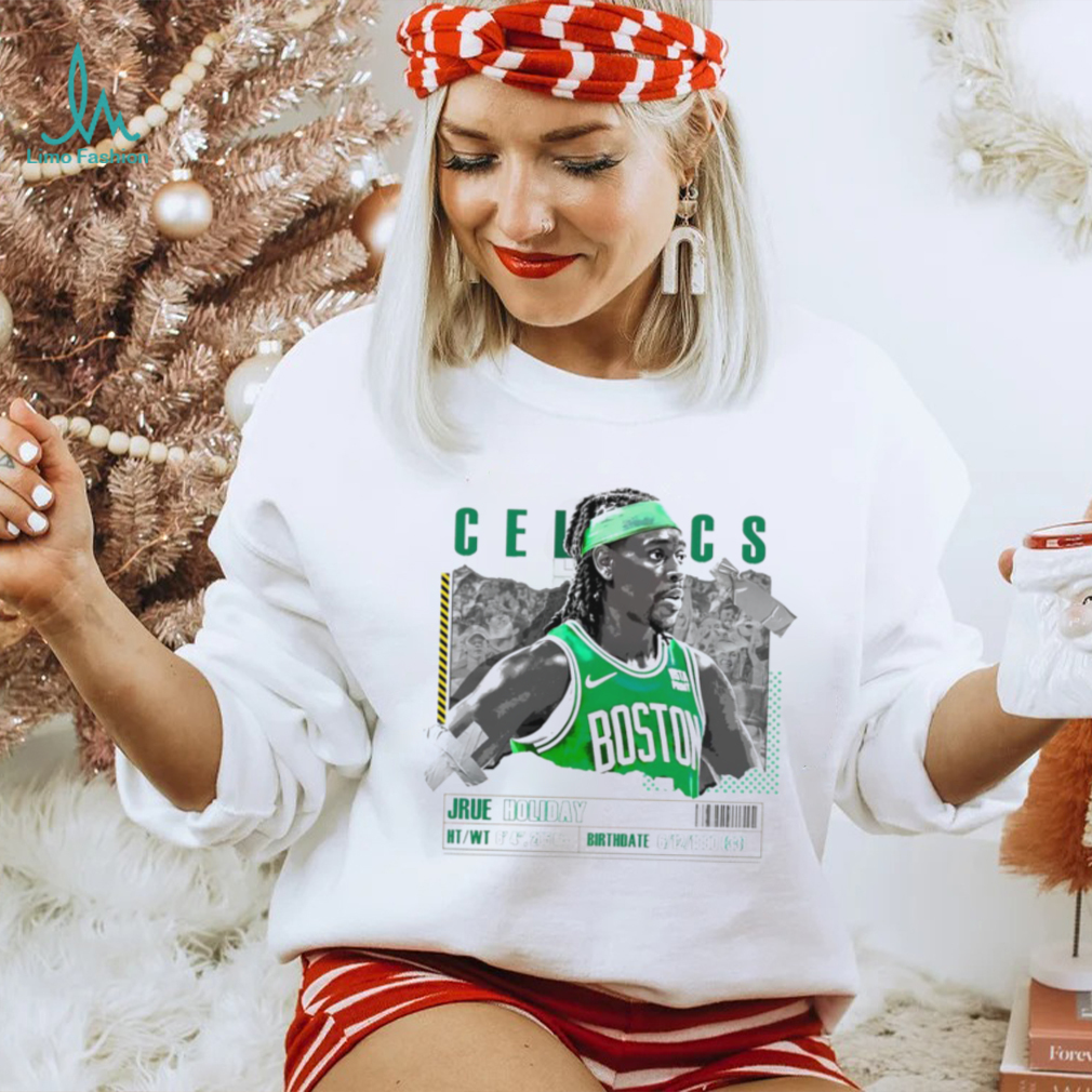 Jrue Holiday number 4 Boston Celtics basketball player paper poster shirt Jrue Holiday number 4 Boston Celtics basketball player paper poster shirt