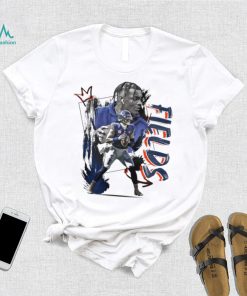 Justin Fields number 1 Chicago Bears football player pose gift shirt