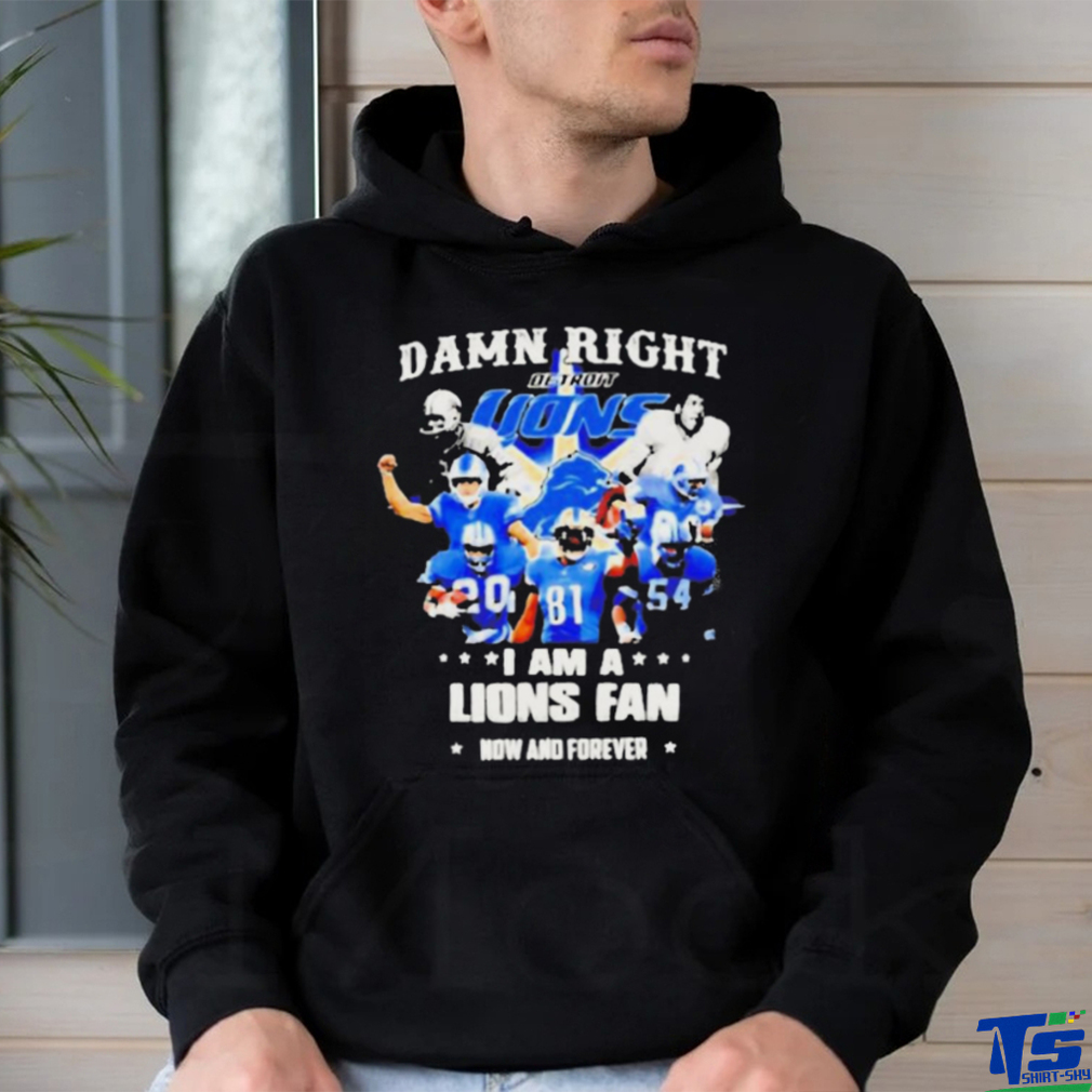Justin Spiro damn right I am a Detroit Lions fan now and forever players t shirt Justin Spiro damn right I am a Detroit Lions fan now and forever players t shirt