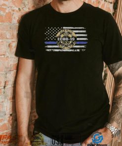 K 9 Officer Tucker Blakely Memorial American Flag T Shirt