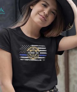 K 9 Officer Tucker Blakely Memorial American Flag T Shirt