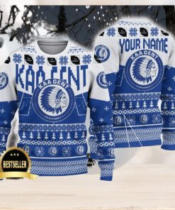 KAA Gent Ugly Christmas Sweater Logo Custom Name Gift Fans