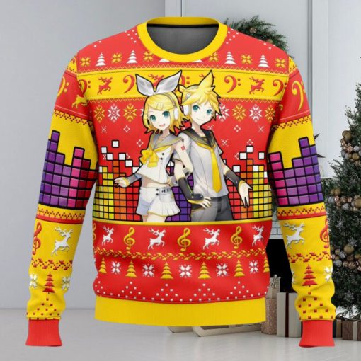 Kagamine Rin Len Ugly Christmas Sweater