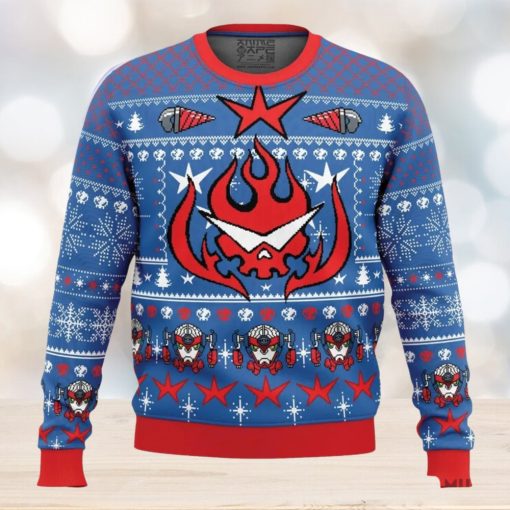 Kamina Tengen Toppa Gurren Lagann Ugly Christmas Sweater Holiday Gift Christmas Sweater