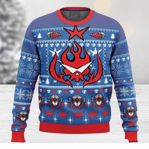 Kamina Tengen Toppa Gurren Lagann Ugly Christmas Sweater Holiday Gift Christmas Sweater