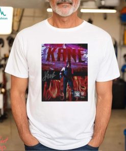 Kane WWE Autographed Vertical Entrance Shirt