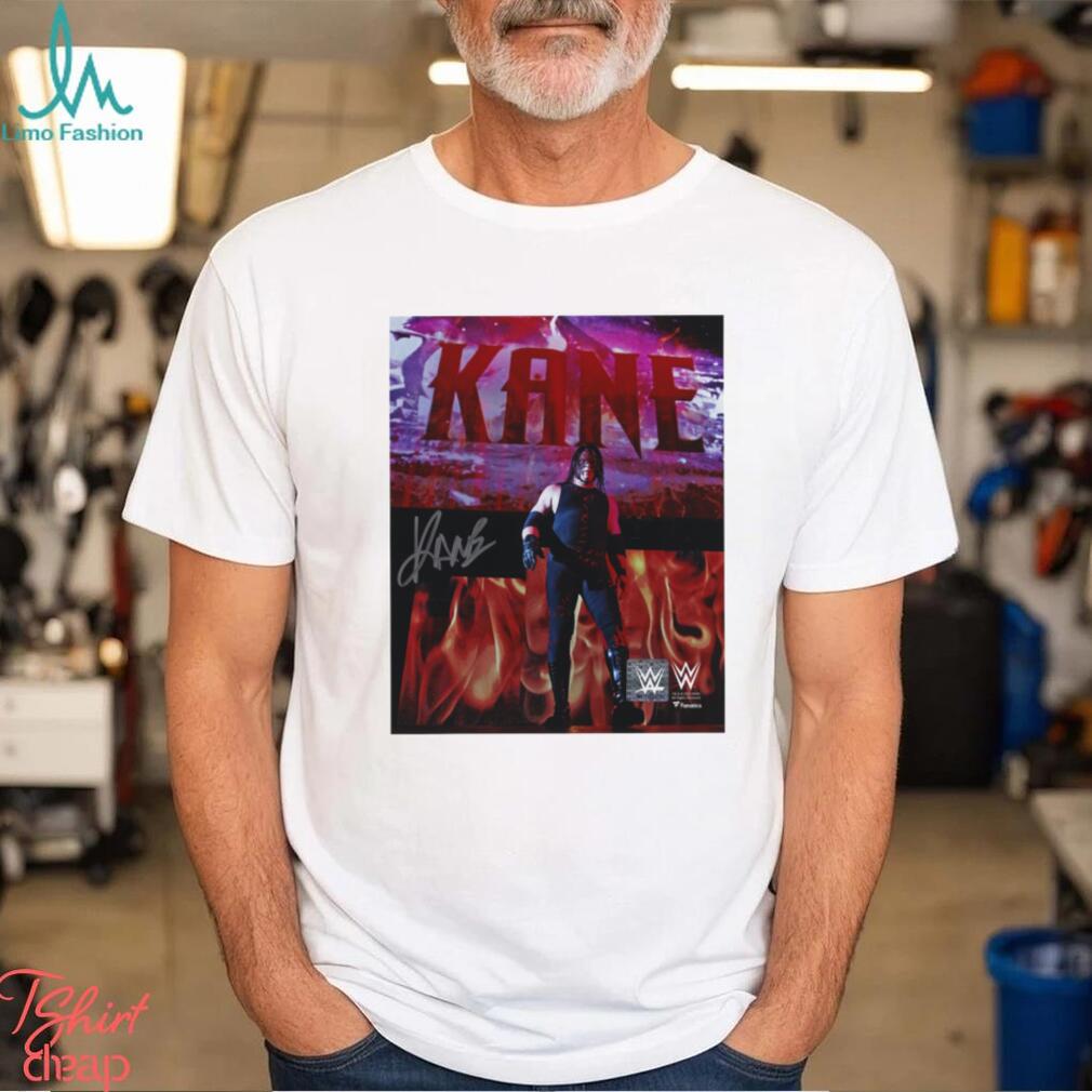 Kane WWE Autographed Vertical Entrance Shirt Kane WWE Autographed Vertical Entrance Shirt