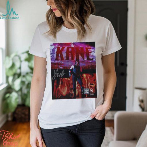 Kane WWE Autographed Vertical Entrance Shirt