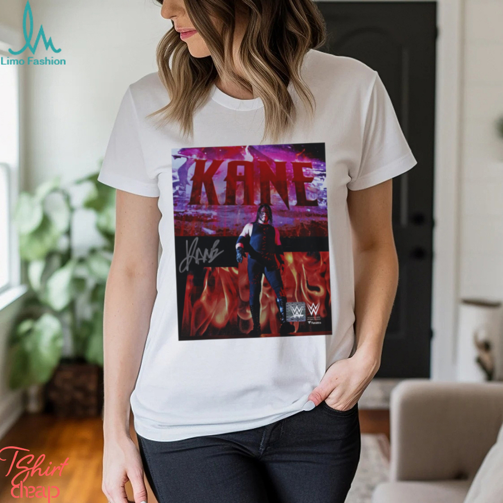 Kane WWE Autographed Vertical Entrance Shirt Kane WWE Autographed Vertical Entrance Shirt