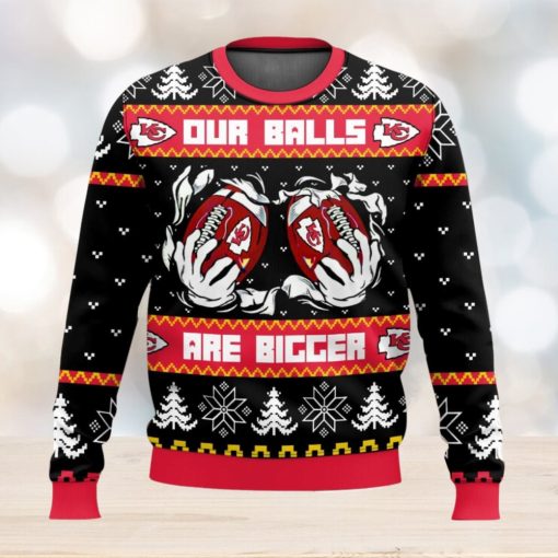 Kansas City Chiefs Ball Ugly Sweater 3D Printed Men And Women Christmas Gift