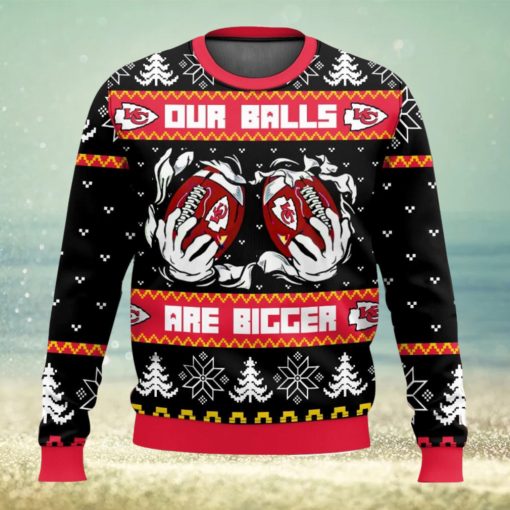 Kansas City Chiefs Ball Ugly Sweater 3D Printed Men And Women Christmas Gift