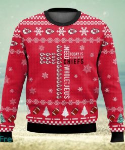 Kansas City Chiefs Cross 3D Sweater Christmas Gift Ugly Christmas Sweater