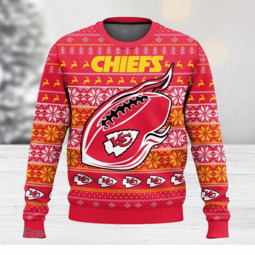 Kansas City Chiefs Fans 3D Sweater Christmas Gift Ugly Christmas Sweater