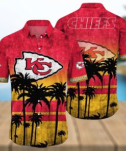 Kansas City Chiefs Logo Coconut Tropical Hawaiian Shirt Beach Gift For Fans