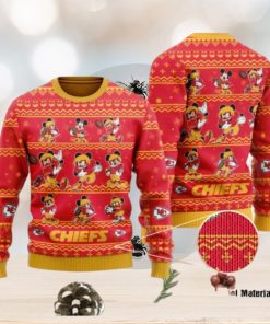 Kansas City Chiefs Mickey Mouse Ugly Christmas Sweater, Ugly Sweater, Christmas Sweaters, Hoodie, Sweatshirt, Sweater