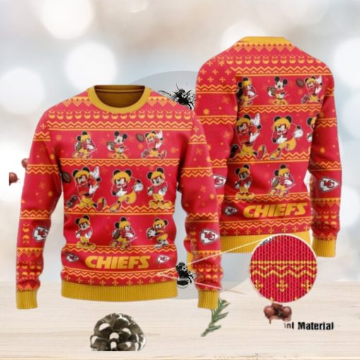 Kansas City Chiefs Mickey Mouse Ugly Christmas Sweater, Ugly Sweater, Christmas Sweaters, Hoodie, Sweatshirt, Sweater