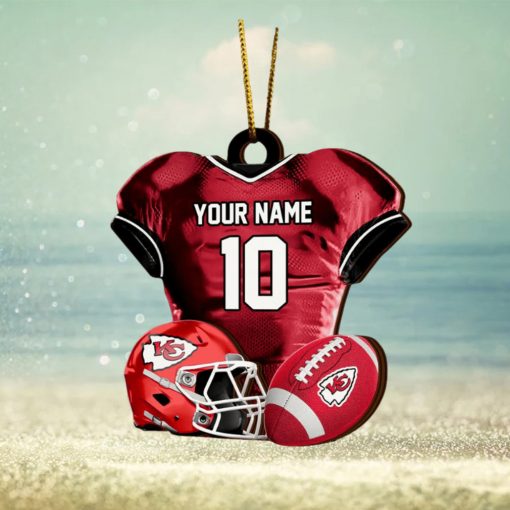 Kansas City Chiefs NFL Sport Ornament Custom Name And Number