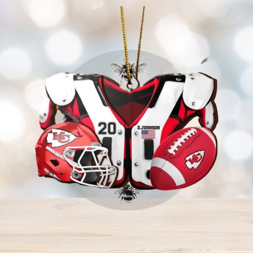 Kansas City Chiefs NFL Sport Ornament Custom Your Name And Number