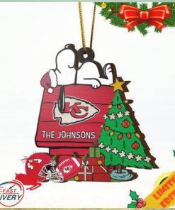 Kansas City Chiefs Snoopy NFL Sport Ornament Custom Name