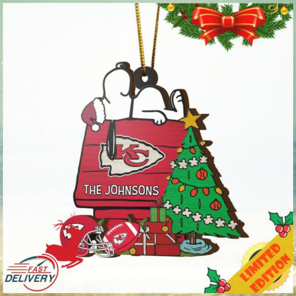 Kansas City Chiefs Snoopy NFL Sport Ornament Custom Name Kansas City Chiefs Snoopy NFL Sport Ornament Custom Name