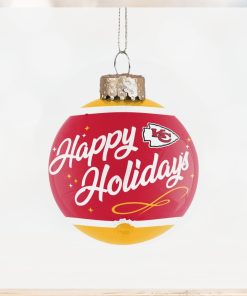 Kansas City Chiefs Super Bowl LVII Champions Glass Ball Ornament