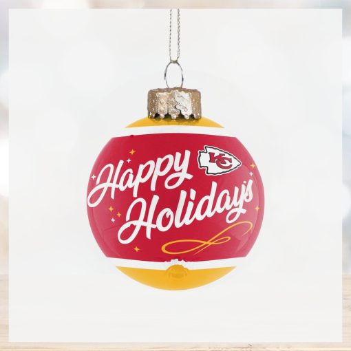 Kansas City Chiefs Super Bowl LVII Champions Glass Ball Ornament