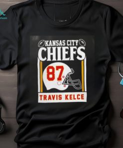 Kansas City Chiefs Travis Kelce 87 helmet shirt