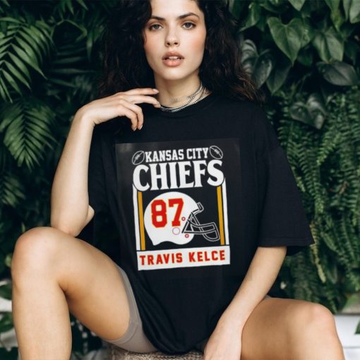 Kansas City Chiefs Travis Kelce 87 helmet shirt