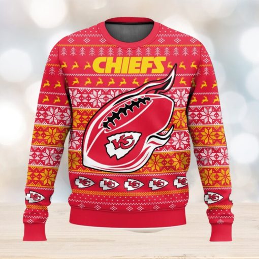 Kansas City Chiefs Ugly Sweater 3D Printed Men And Women Christmas Gift