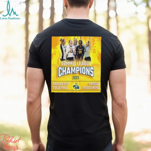 Kansas City Roos Volleyball Are The 2023 Summit League Champions Unisex T Shirt