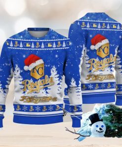 Kansas City Royals Logo Wearing Santa Hat Christmas Gift Ugly Christmas Sweater Christmas Gift Ideas