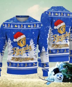 Kansas City Royals Logo Wearing Santa Hat Christmas Gift Ugly Christmas Sweater Christmas Gift Ideas