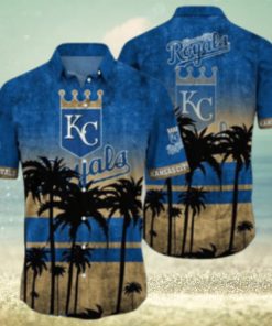 Kansas City Royals MLB Logo Coconut Tropical Hawaiian Shirt Beach Gift For Fans