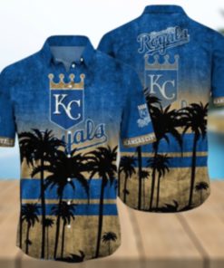 Kansas City Royals MLB Logo Coconut Tropical Hawaiian Shirt Beach Gift For Fans