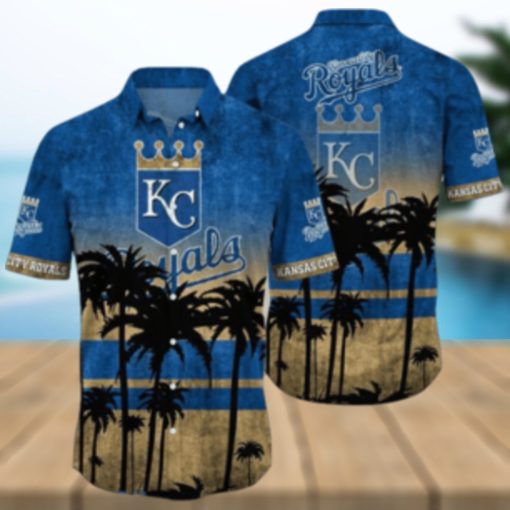 Kansas City Royals MLB Logo Coconut Tropical Hawaiian Shirt Beach Gift For Fans