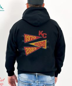 Kansas City chiefs super bowl wins pennants 1970 2020 2023 Shirt