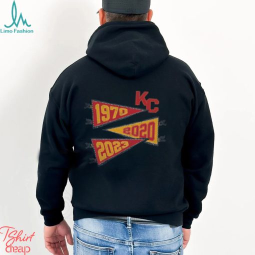 Kansas City chiefs super bowl wins pennants 1970 2020 2023 Shirt