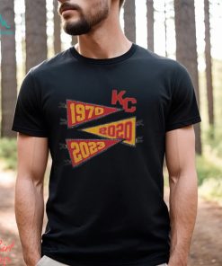 Kansas City chiefs super bowl wins pennants 1970 2020 2023 Shirt