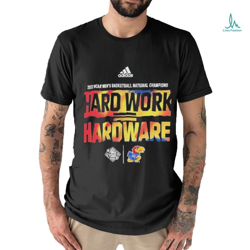 Kansas Jayhawks 2022 NCAA Men's Basketball National Champions Locker Room T Shirt Kansas Jayhawks 2022 NCAA Men's Basketball National Champions Locker Room T Shirt