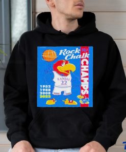 Kansas Jayhawks Mascot Rock Chalk Champs T Shirt