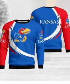 Kansas Jayhawks Simple Vintage 3D Sweater Christmas Gift For Fans