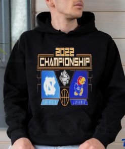 Kansas Jayhawks Vs. North Carolina Tar Heels 2022 NCAA Men's Basketball National Championship Matchup Cross Over Shirt