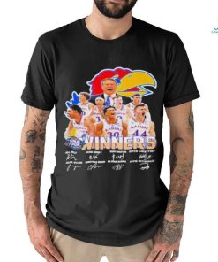 Kansas Jayhawks Winners Men's Basketball 2022 Signatures Shirt