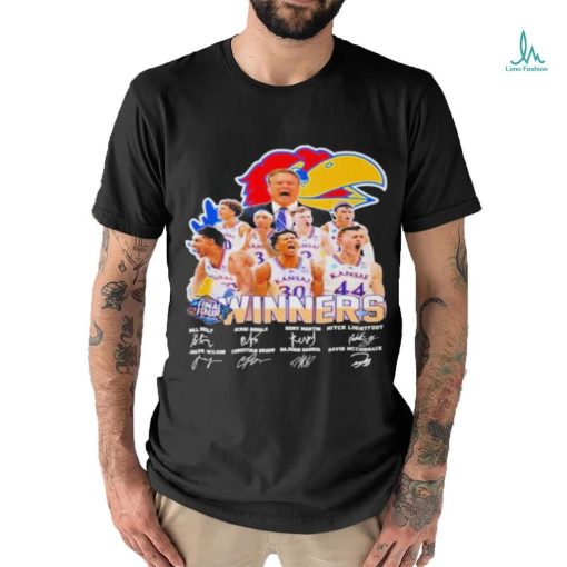 Kansas Jayhawks Winners Men’s Basketball 2022 Signatures Shirt