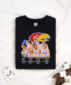 Kansas Jayhawks Winners Men's Basketball 2022 Signatures Shirt